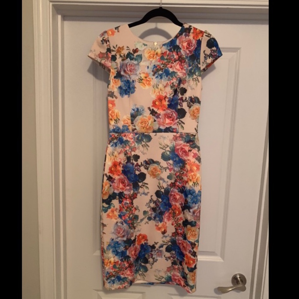 Betsey Johnson Vivid Floral Scuba Dress